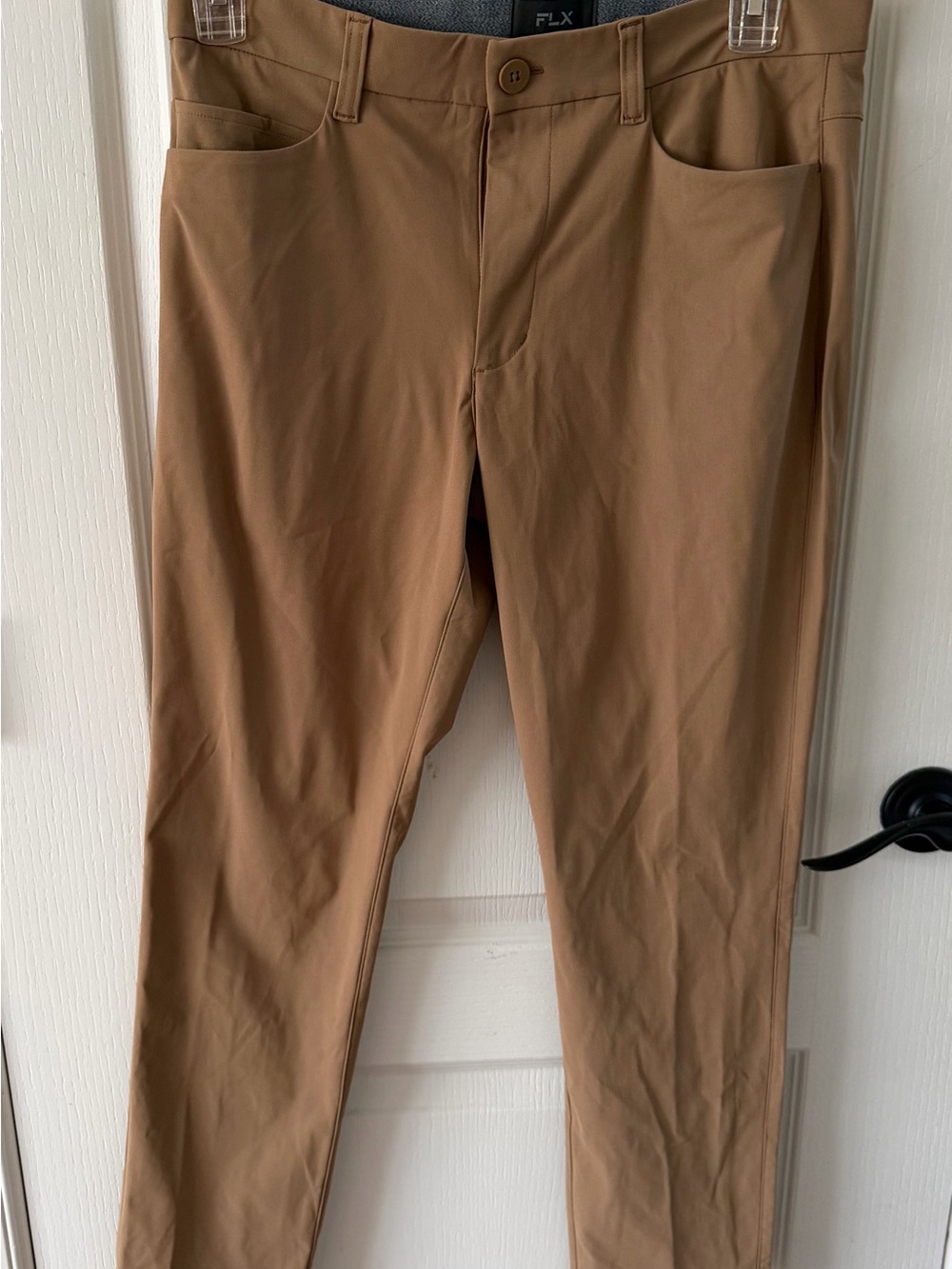 Men's Stretch Chino Pants in Tan by FLX 32x30